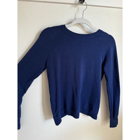 Athleta Girl Crew Neck Light Sweatshirt Long Sleeve Shirt Blue Size XL (14) - Picture 2 of 8
